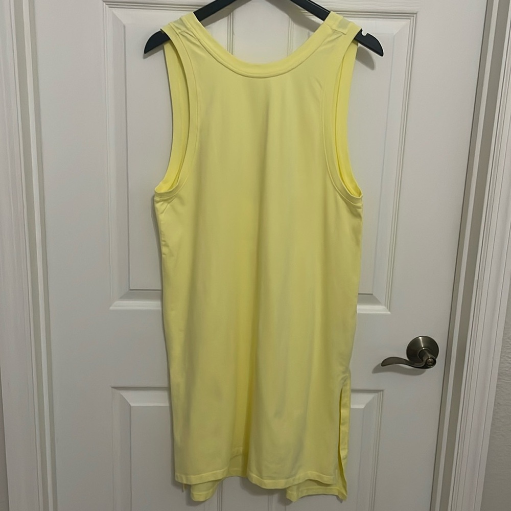 Free People movement women’s yellow low back tunic top